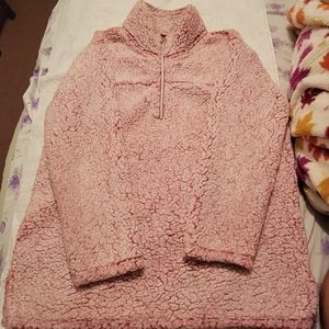 Pink fluffy sweater